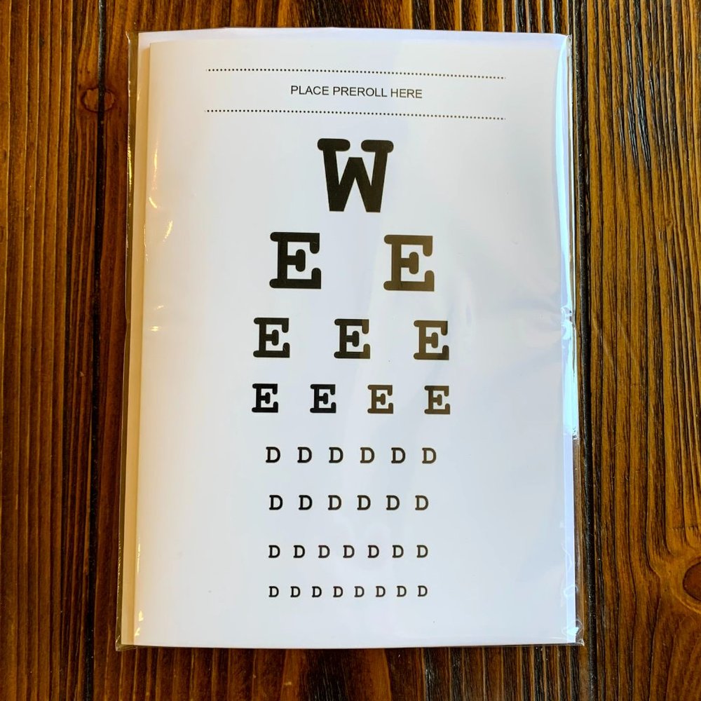420 Eye Chart Everyday Greeting Card